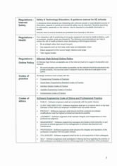 Analysing best practice / Legislation