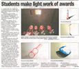 Students make light work of awards