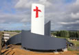 Crossroads Church sign image