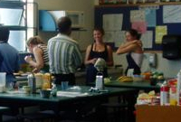 The girls in the classroom