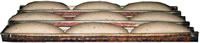 The bread before entering the commercial ovens