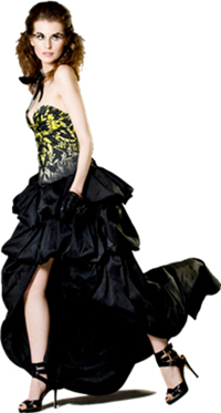 Lucie's client and dress
