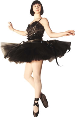Robyn's client in her ballet tutu