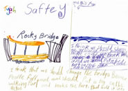 Student design sketches of playground