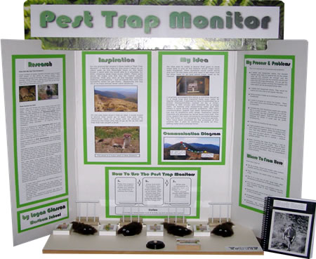 Logan's stoat trap display