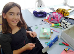 From concept to working model: Millie Taylor retained her technological knowledge and applied it to another area of study a year later.